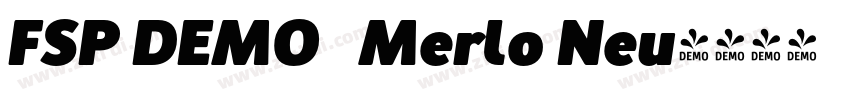 FSP DEMO   Merlo Neu字体转换